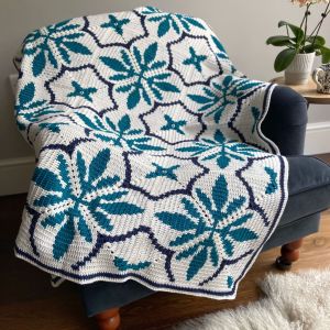 Clarissa crochet tile blanket